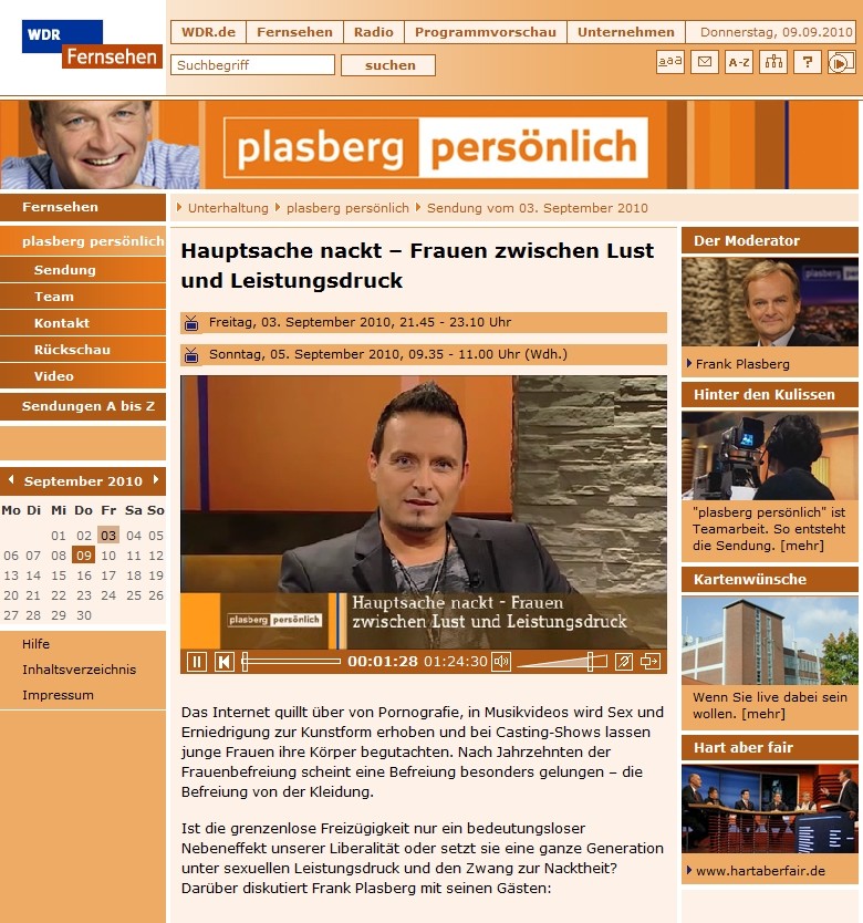 Archiv der WDR-Sendung plasberg persönlich mit Thomas Hoffmann